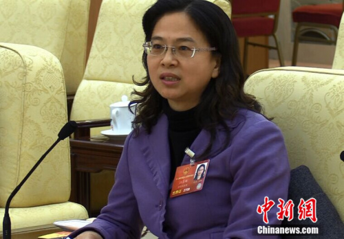 全國(guó)人大代表、福建省臺(tái)聯(lián)會(huì)長(zhǎng)江爾雄(民生 攝)