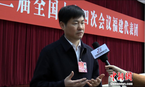 全國(guó)人大代表、福州市長(zhǎng)楊益民 (民生 攝)