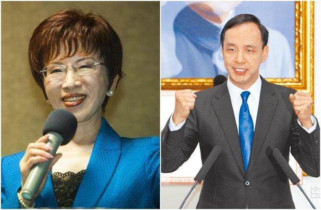 洪秀柱(左)、朱立倫(右)。(《中國時報》圖) 洪秀柱(左)、朱立倫(右)。(《中國時報》圖)